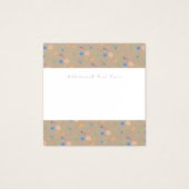 水カラー野生花模様植物性イベントクラフト (裏面)