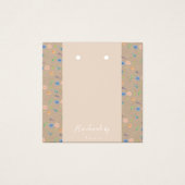 水カラー野生花模様植物耳掻きカード (正面)