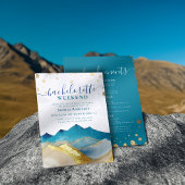 水カラー金ゴールドマウンテンバチェロレッテウィーケン 招待状