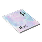 水カラー銀河系キャットガール新学期 ノートパッド (アングル)