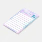 水カラー銀河系キャットガール新学期 ポストイット (アングル)