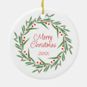 水カラー離れリース&ベリー セラミックオーナメント (裏面)