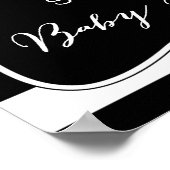 水カラーAnemone開花ベビーシャワーポスター ポスター (角)