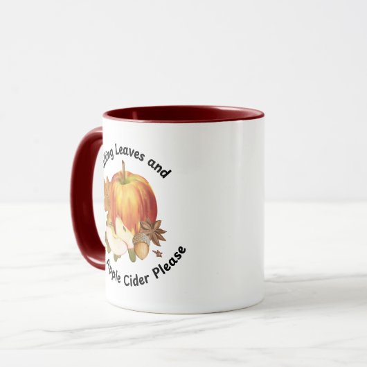 水カラーApple Cider Mug マグカップ (正面左)
