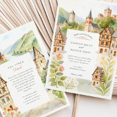 水カラーBACHERACHドイツ結婚ズ 招待状