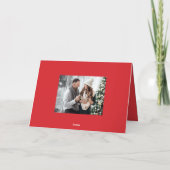 水カラーHolly Berry & Greeneryリース2写真 シーズンカード (裏面)