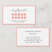 水カラーLoyalitat 10カード 名刺 (正面/裏面)