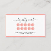 水カラーLoyalitat 10カード 名刺 (正面)