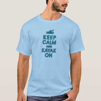水カリフォルニアを漕ぐ平静およびカヤックのおもしろいなかいを保って下さい Tシャツ