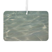 水カリブの抽象芸術青自然 カーエアーフレッシュナー (裏面)