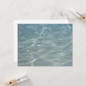 水カリブの抽象芸術青自然 カード (正面/裏面インサイチュ)