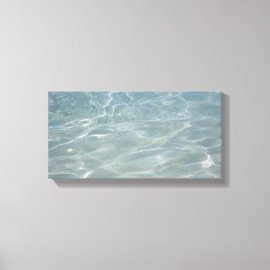 水カリブの抽象芸術青自然 キャンバスプリント (正面)