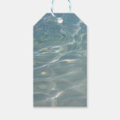 水カリブの抽象芸術青自然 ギフトタグ (正面)