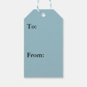 水カリブの抽象芸術青自然 ギフトタグ (裏面)