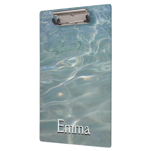 水カリブの抽象芸術青自然 クリップボード (左)