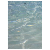 水カリブの抽象芸術青自然 クリップボード (裏面)