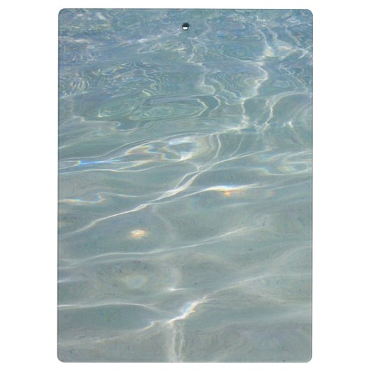 水カリブの抽象芸術青自然 クリップボード (裏面)