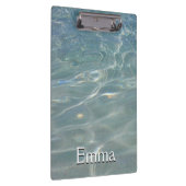 水カリブの抽象芸術青自然 クリップボード (右)