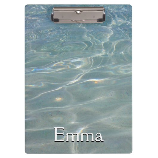 水カリブの抽象芸術青自然 クリップボード (正面)