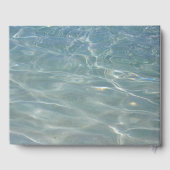 水カリブの抽象芸術青自然 ゲストブック (裏面)