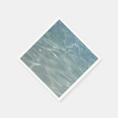 水カリブの抽象芸術青自然 スタンダードカクテルナプキン (角)