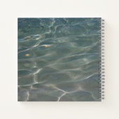 水カリブの抽象芸術青自然 ノートブック (裏面)