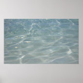 水カリブの抽象芸術青自然 ポスター (正面)