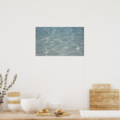 水カリブの抽象芸術青自然 ポスター (キッチン)