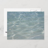 水カリブの抽象芸術青自然 ポストカード (正面/裏面)