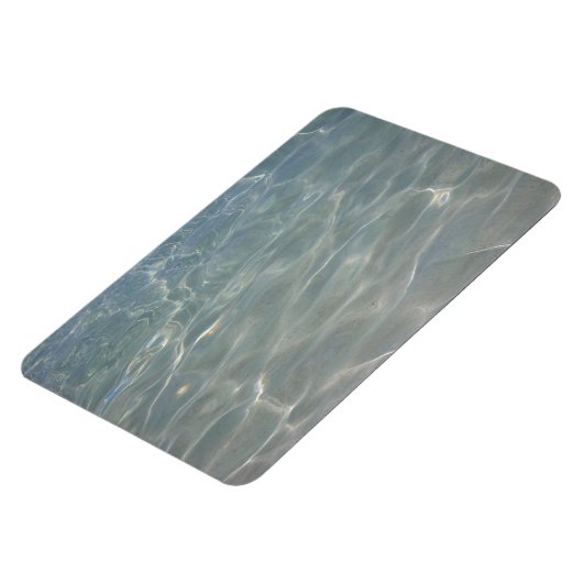 水カリブの抽象芸術青自然 マグネット (左側)