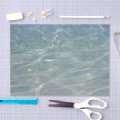 水カリブの抽象芸術青自然 薄葉紙 (クラフト)