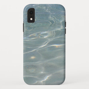 水カリブの抽象芸術青自然 iPhone XRケース