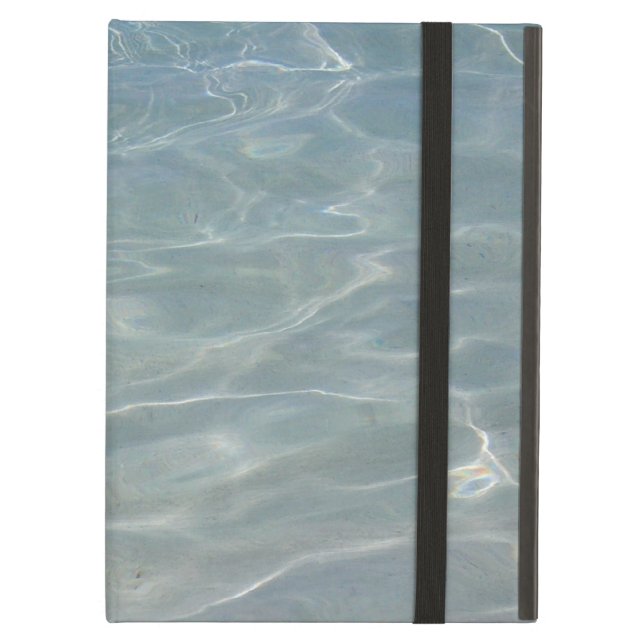 水カリブの抽象芸術青自然 iPad AIRケース (正面(閉時))