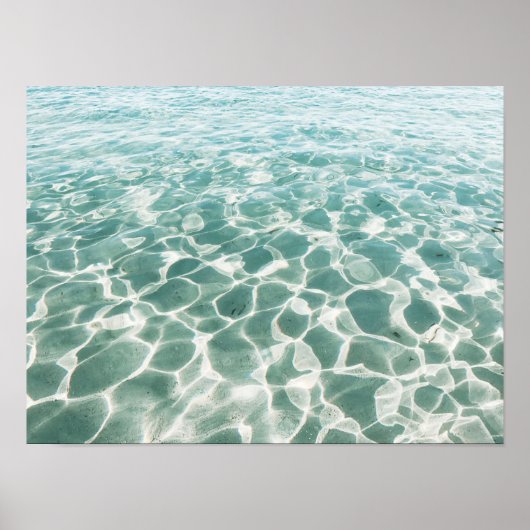 水カリブの模様とテクスチャ撮影 ポスター (正面)