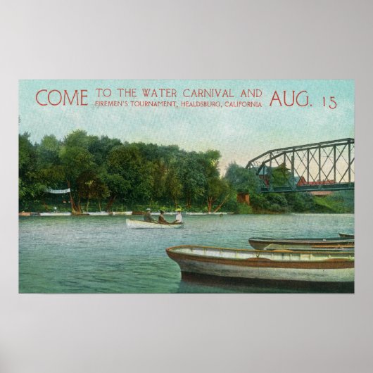 水カーニバル・消防士トーナメント推進 ポスター (正面)