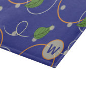 水ガラスの切断板の上にホタル カッティングボード (角)