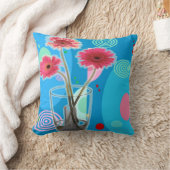 水ガラスの花 クッション (ブランケット)