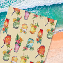 水ガーリーカラフル色カクテルパターン