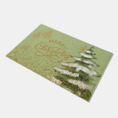 水ガーリー色の背景のパステルスパークル ドアマット (アングル)