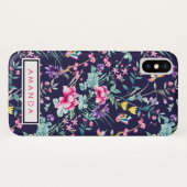 水ガーリー色の花あなたの名前 Case-Mate iPhoneケース (裏面(横))