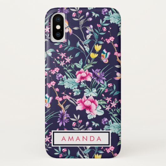水ガーリー色の花あなたの名前 Case-Mate iPhoneケース (裏面)