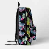 水ガーリー色エキゾチック山花サボテン模様 プリントバックパック (左)