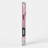 水ガーリー色バタフライiPhone iPhoneケース (右側面)