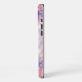 水ガーリー色バタフライiPhone iPhoneケース (左側面)