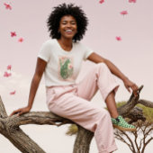 水ガーリー色フローラ抽象芸術市松模様にチエタ トライブレンドＴシャツ