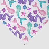 水ガーリー色メルメイドテイルズシーシェル模様 薄葉紙 (詳細)