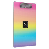 水ガーリー色レインボーモノグラムスクール クリップボード (右)