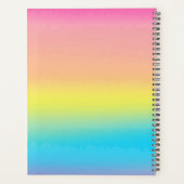 水ガーリー色レインボーモノグラムスクール プランナー手帳 (裏面)