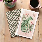 水ガーリー色抽象芸術市松模様にフローラ プランナー手帳