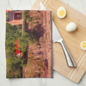 水キッチンタオルからのビッグベイライトハウス キッチンタオル (四つ折り)